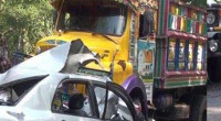 4 killed in Sylhet as truck hits private car