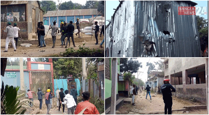 ব্রাহ্মণবাড়িয়ায় দুই গ্রামবাসীর সংঘর্ষে আহত ৩০, বাড়িঘর ভাঙচুর