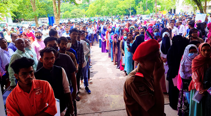 শাবিপ্রবিতে গুচ্ছের ‘বি’ ইউনিটের পরীক্ষা শুরু