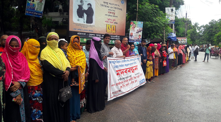 জলাবদ্ধতা নিরসন ও পৌর এলাকায় ড্রেনেজ ব্যবস্থার দাবি  