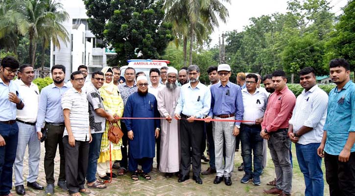 ২৪ ঘণ্টা জরুরি অ্যাম্বুলেন্স সেবার আওতায় খুবি