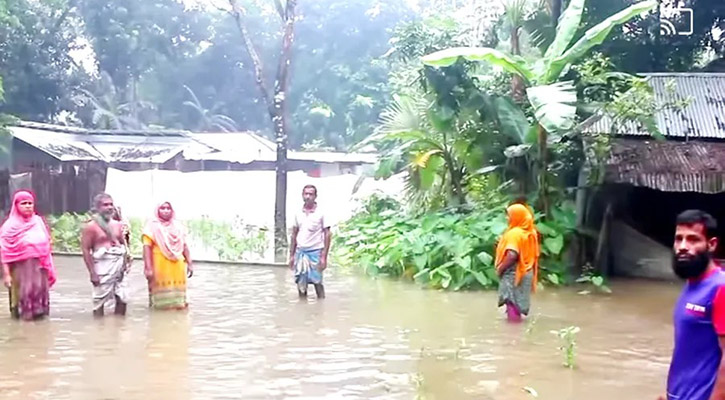 অভয়নগরে পানিবন্দি শতাধিক পরিবার