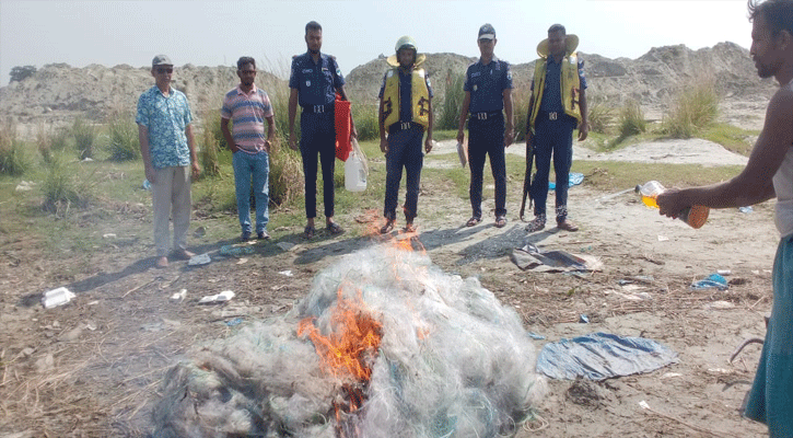 শিবচরে ১ লাখ ১০ হাজার মিটার অবৈধ কারেন্ট জাল জব্দ