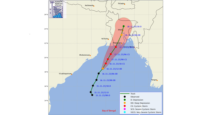 ১১ জেলায় আঘাত হানতে পারে ঘূর্ণিঝড় ‘মিধিলি’