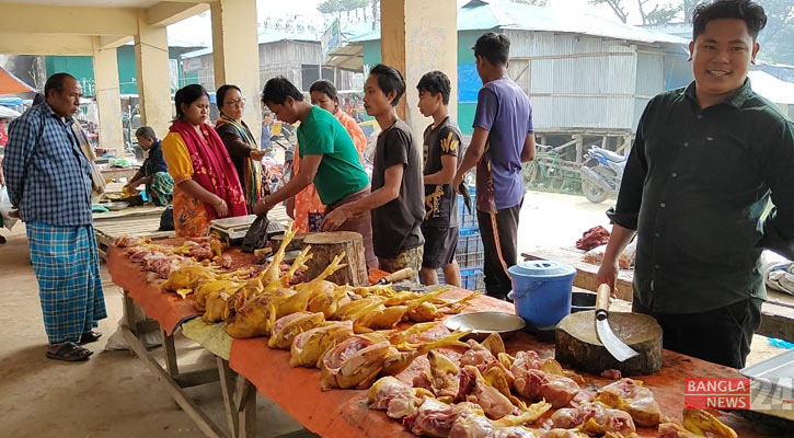 একশ গ্রামও মিলবে  মুরগির মাংস