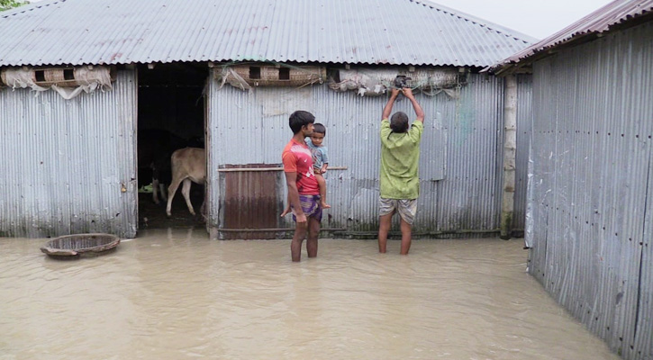 পানি বেড়ে রংপুরসহ ৫ জেলার নিম্নাঞ্চল প্লাবিত